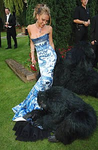 Gorilla with Victoria Beckham