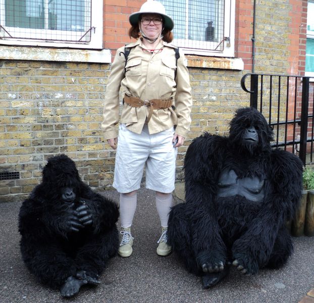 Gorillas and Keeper